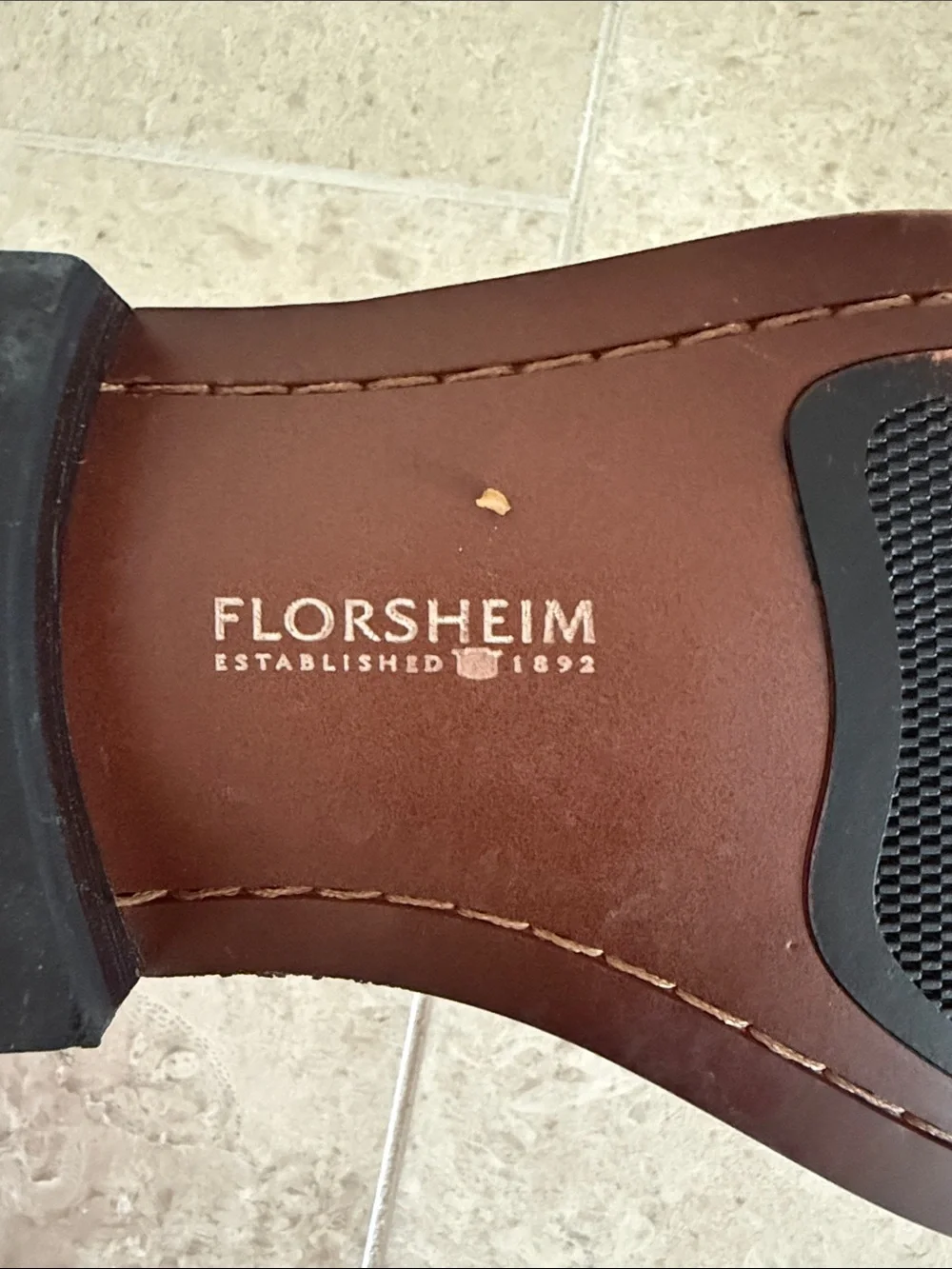 Florsheim Cognac Leather Cap-Toe Oxford Dress Shoes